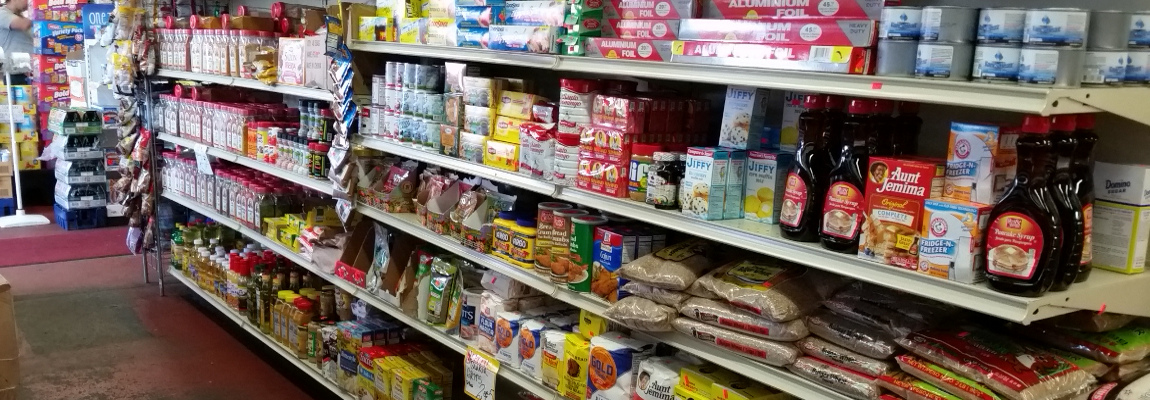 Fully Stocked Supermarket Shelves